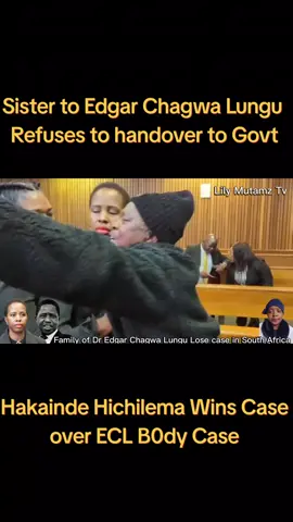 Sister to Dr. Edgar Chagwa Lungu refuses the c0urt judgement and denies r!tuals against him.. HH you will not touch my brother...