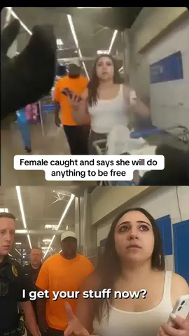 Female caught on cam doing surveillance on shop red handed and cops arrive #caughtoncam #caughtoncamera #caught #caughtredhanded #cops  #fyp #foryou 
