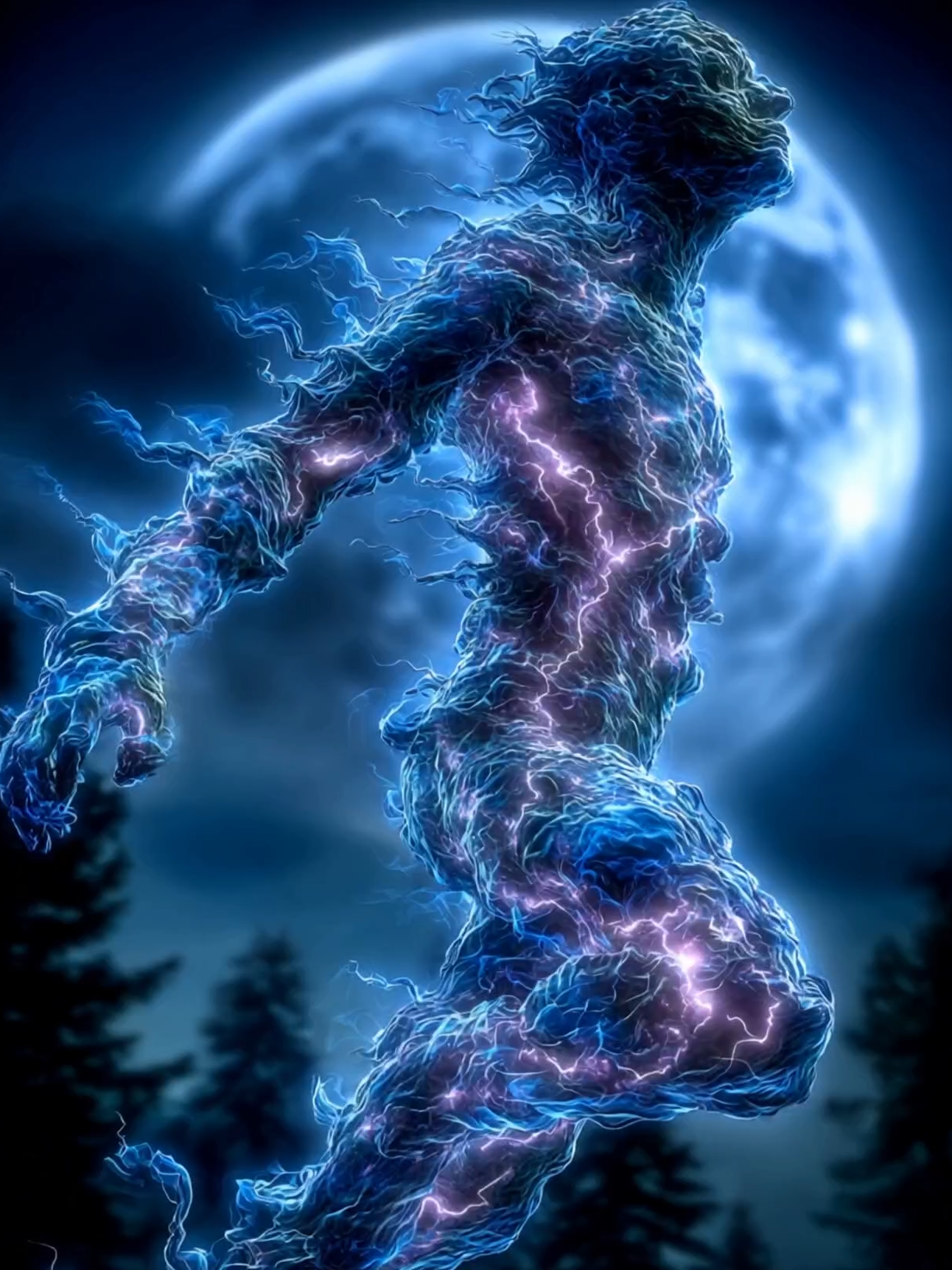 Lunar Surge: Warewolf Rising #midjourney #klingai #ai #aivideo #prompt #onetakevideo #aishorts #aigenerated #aiart #midjourneyart #digitalartist #aiartcommunity #werewolf #twilight #fyp #workflow #onetake #foryou #kling #magic #fullmoon #bluemoon #lighting #forest