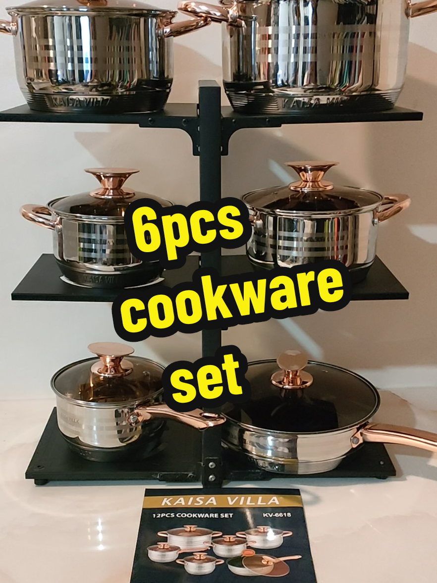 Sobrang sulit! Anim na ibat iba ang size 🥰 quality at legit stainless 😍😍😍 #cookwareset #cookwarecollection #murangkawali #stainlesscookware #kaisavilla #kaisavillacookwareset 