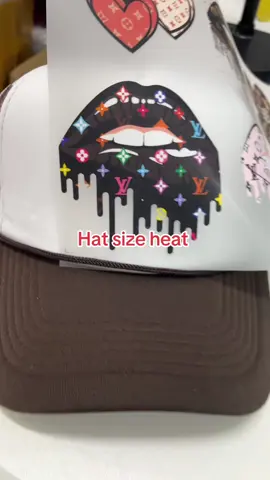 Hat size heat #heattransfer #16oz #20oztumbler #hatpatches 