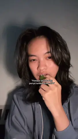 Alesan kamu punya rambut wolfcut apa??  #fyp #fypage #wolfcut #wolfcuthair #masc 