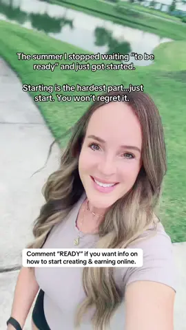 This is the summer I stopped waiting to “be ready” and got started creating an earning online. Start now, you won’t regret it! Comment READY and I will tell you how I did it. #earnincomeonline #digitalproducts #earnfromhome #earnontiktok 