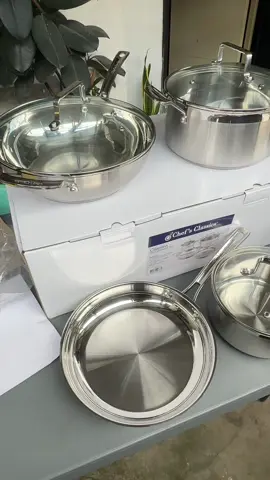 finally 😇 #chefclassic #chefclassics #stainlesssteelcookware #stainlesssteelcookwareset #chefclassiccelantro 