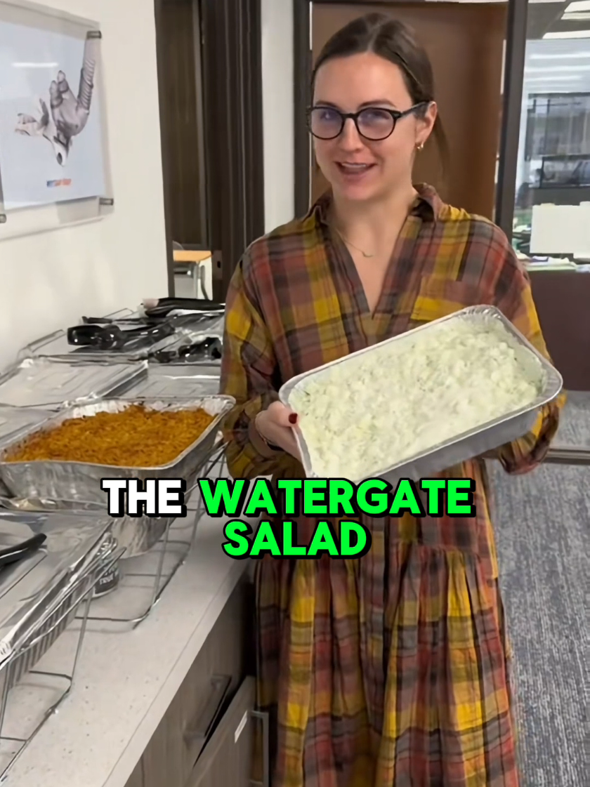 Who would you invite to your potluck? 🤔 #foodtiktok #potluck #watergatesalad #potluckpatrol 