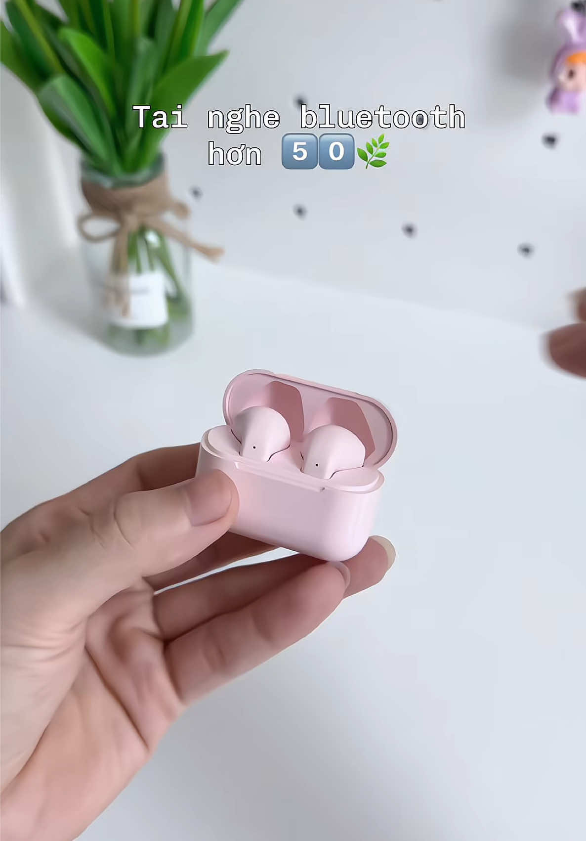 Tai nghe bluetooth siu xinh mà giá chỉ hơn 50🐠 #tainghepro5s #tainghebluetooth #tainghekhongday #tainghe #tainghegiare 