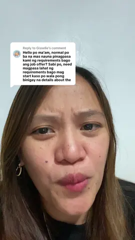Replying to @Gisselle Let’s normalize submitting requirements after signing the job offer. #buhayhr #jobtips #jobapplication 