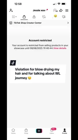 My account has been restricted and I have been suspended from doing any lives or videos with products today until tonight all because I said about my personal goals and what the vitamin patches helped me with and now even though I have appealed it I am not allowed to promote anything 🥲  #tiktokrestriction #tiktoksuspension #crying #sounfair #tiktokplease #newbie #notmisleading 