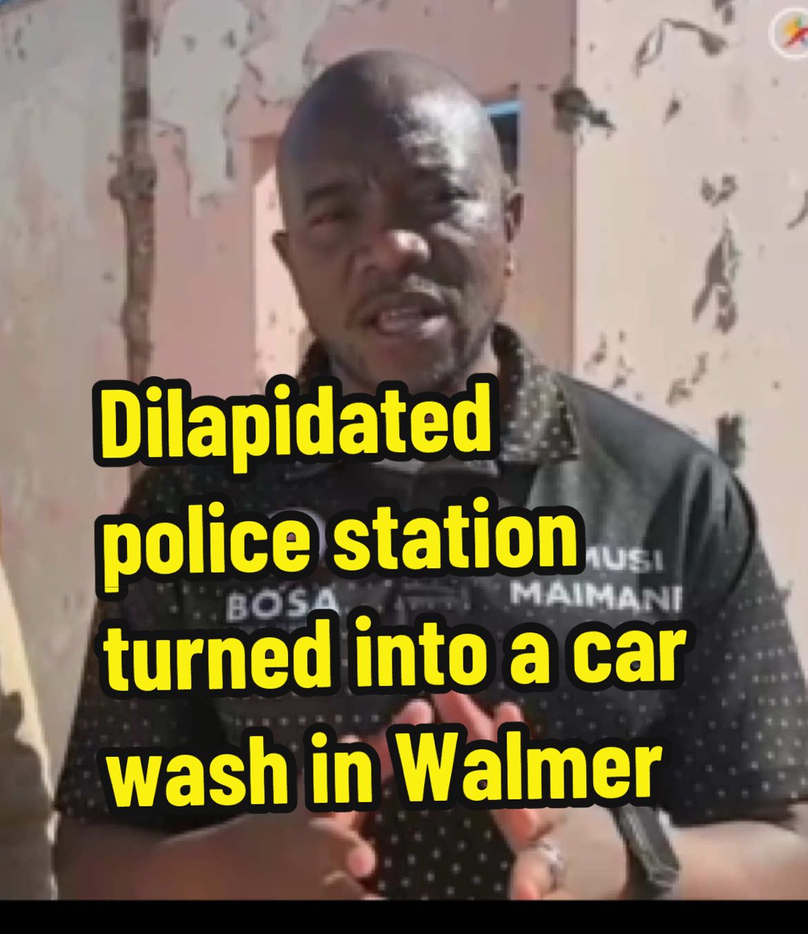 BOSA leader Dr. @mmusimaimane is in Walmer, Gqeberha, calling for the reinstatement of the Walmer police station, which has been converted into a car wash. Public funds have been misspent and the infrastructure has been allowed to fall into disrepair. #buildonesa #fyp #gqeberha #policestation #viralvideos 