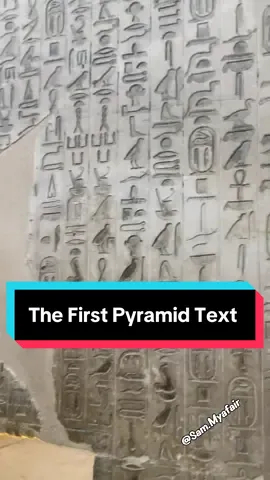 Inside the Pyramid of Unas and the First Pyramid Text #sam_mayfair #PlacesToVisit #wheretovisit #LearnOnTikTok #ancientegyptians #egyptology #ancientegypt #pyramid #pyramids 