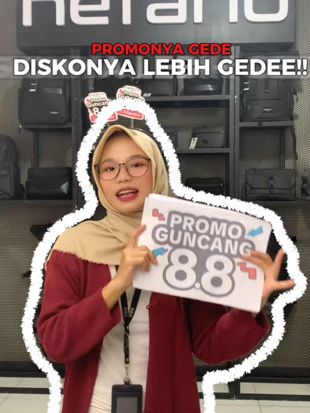 AWAS SAMPE KETINGGALAN  #PromoGuncang88 TERAKHIR CUMAN HARI INI LOH YAKIN MAU DI SKIP GITU AJA??? 🤭 #promo #hefand #WIBGAJIAN #wateproof #fyp #clutch #handbag #rekomendasi #BACKPACK