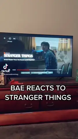 #tb to when I showed bae this emotional moment from Season 4😂 #strangerthings #strangerthingsfan #strangerthings4 #mileven #mikewheeler #elhopper #strangerthingsreaction 