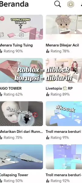 𝘬𝘰𝘤𝘢𝘬 😹🤏||#bissmilah_fyp #robloxedit #gasukaskip📵 