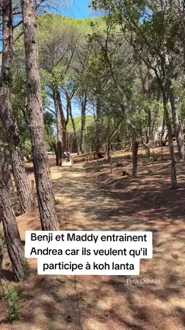 Benji et Maddy entrainent Andrea car ils veulent qu'il participe à koh lanta