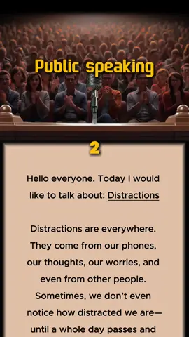 Public Speaking - Distractions  #english #publicspeaking #speakenglish 