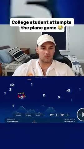 College student attempts the plane game 😭 #fypシ゚viral #trending #streaming