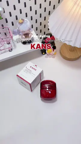 Dưỡng da ẩm mịn cùng Polypeptide Collagen Softening Cream của @Kans Official Vietnam #KANS #KANSVN #Glowskin #trehoa #chamdakhoahoc #cyclicpeptide #collagen