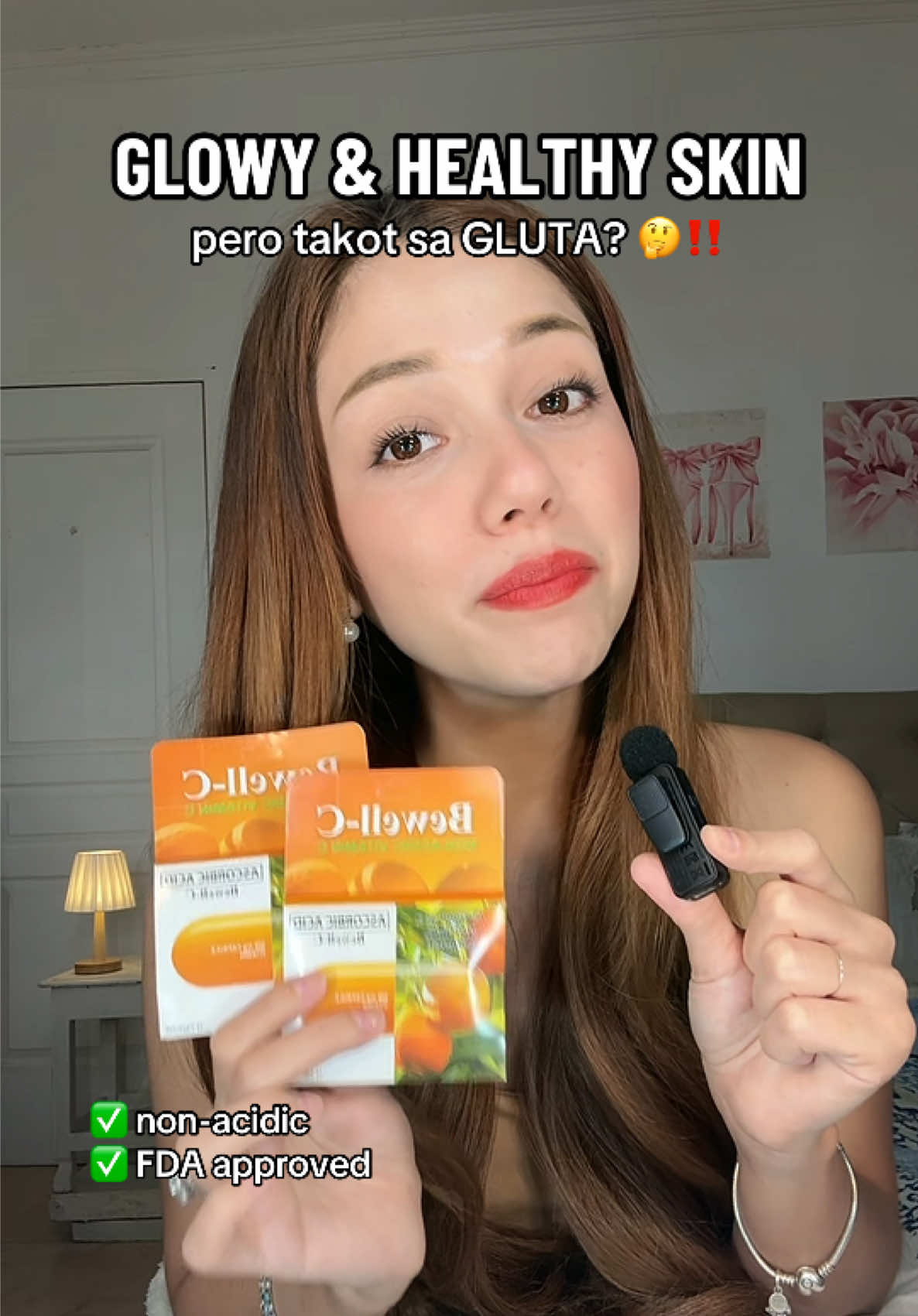 Want healthy & glowing skin NATURALLY? ✨ I-vitamin c mo lang yan! 🤫 #vitaminc #ascorbicacid #bewell #bewellc #vitamins