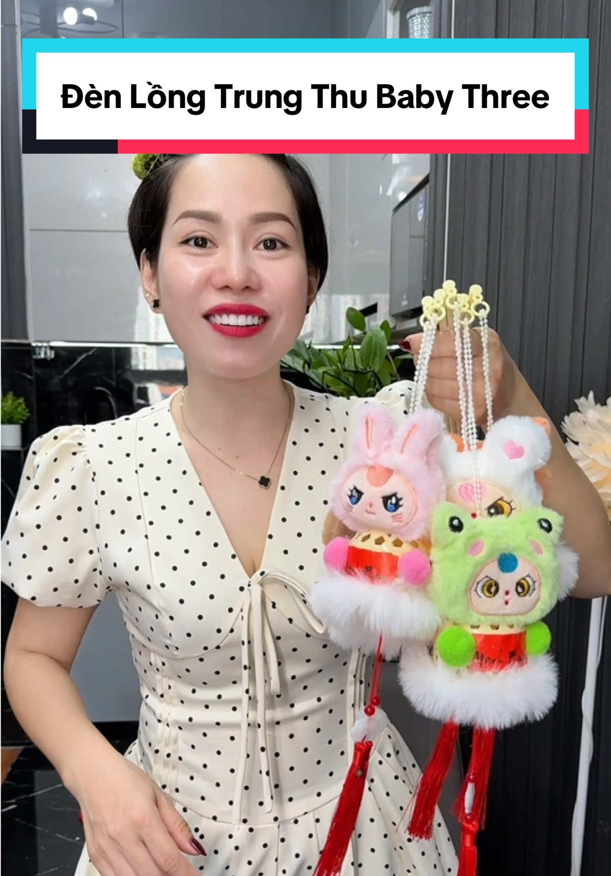 Đèn Lồng Trung Thu Baby Three Hottrend 2025 - Đèn LED Hình Thú Dễ Thương #cindythuytichcuc 