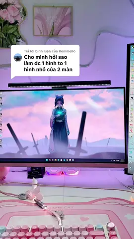 Trả lời @Kemmello Cách để làm 2 màn tách riêng 2 hình nền trên app wallpaper engine nha #wallpaperengine #pcgaming #pcsetup #kawaiisetup #desksetup #fyp #viral 