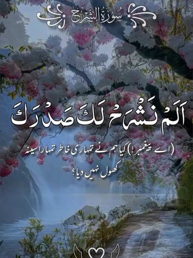 Surah Alam Nashrah🖤#trending #viral #القران_الكريم #growmyaccount #unfreezemyaccaunt🙏🙏🙏 #fyp #foryou 