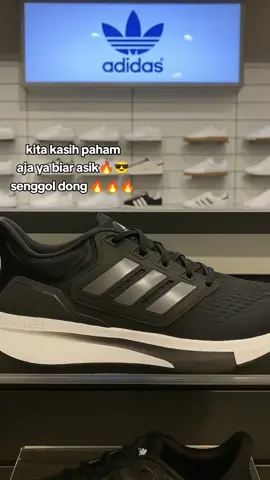 Adidas Running EQ21 Run Shoes Men Black! #adidas #sepatu #shoes #Running #Lifestyle #sepatuori #foryoupage #trending #viral #fyp 