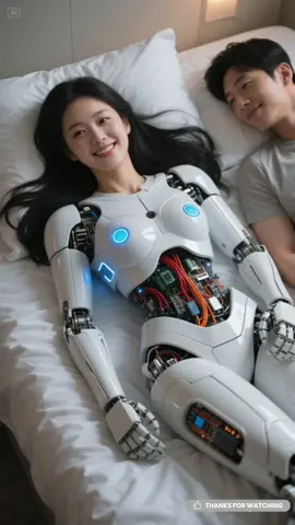 Live with a beautiful robot #robot #humanoid 