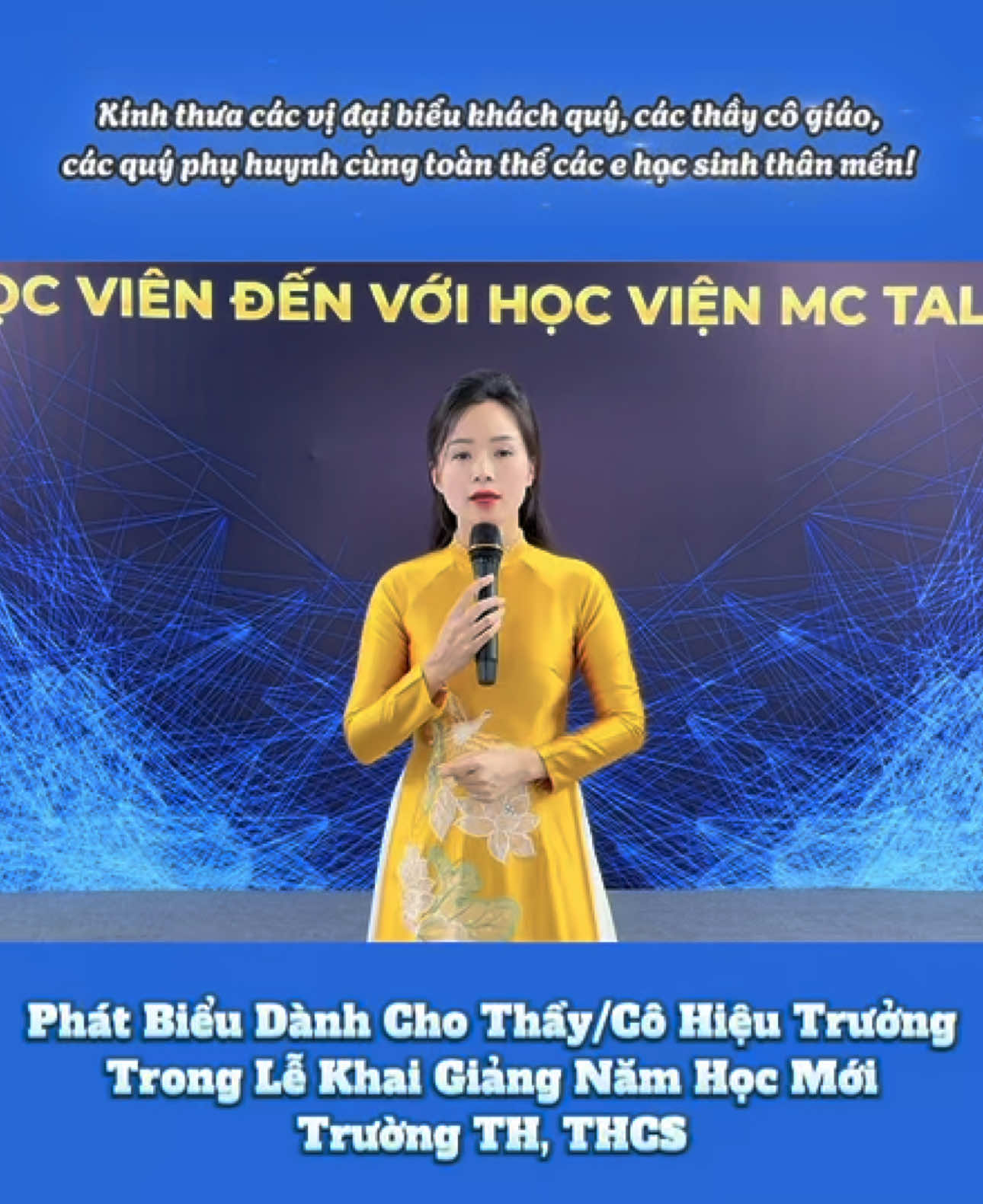 Bài phát biểu dành cho thầy cô trong lễ khai giảng #cogiaokyduyen #hocvienmctalent #videoxuhuong #kynanggiaotiepthuyettrinh #giaotiepphatbieu #thaycophatbielekhaigiang 
