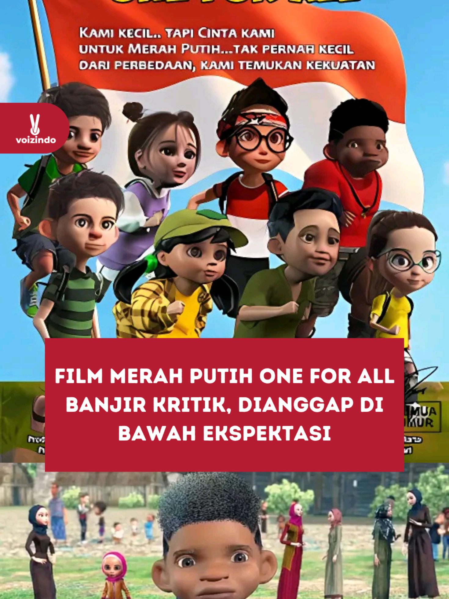 Film petualangan ini sarat pesan moral yang kuat tentang pentingnya persatuan, persahabatan, dan rasa cinta tanah air. Tertarik menonton nggak nih Voizers? #VoizIndo #VoizindoMedia #VoizIndoUpdate #VoizTrending #InsideVoizIndo #DailyVoizIndo #VoizVibes #merahputih #animasiindonesia #merahputihoneforall #perfikikreasindo #hutri80 