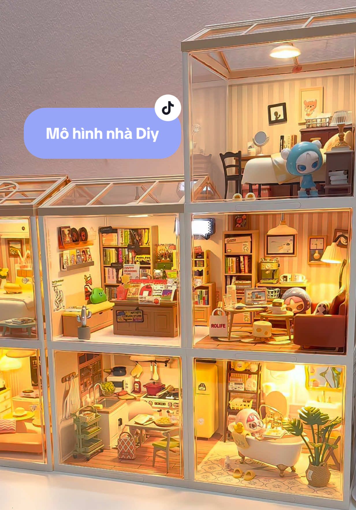 Chơi cuốn dã man mấy bà ơi . Sắp ăn mì tôm sống qua ngày ngắm mô hình rồi 🥹🥹🥲#mohinhnhadiy #mohinhnhabupbe #dochoimohinh #viral #trending 