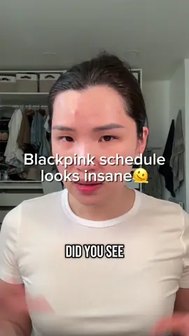 I cant lol their schedule look crazy @Purcell @blackpinkofficial #blackpinkinyourarea #blackpinkdeadline #blackpinkrose #rosieblackpink #blackpinkrosie @ROSÉ #kbeauty #kpop #koreanskincare #tts #tiktokshop #tiktokshopfinds #tiktokmademebuyit 