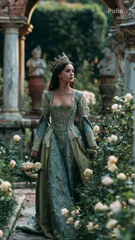 She walks among the flowers 🌸 — graceful, regal, as if stepped out of history 👑 Every movement feels like a whisper of petals in the wind. This video was created with @Pollo AI ✨ 💫 Follow if you feel her energy  #royalbeauty #medievalqueen #royalvibes #femininepower #aiartvideo #polloai 