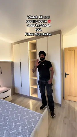 Stop scrolling 🛑 Get in touch for estimate. High quality with top workmanship #GSL #fittedwardrobe #london #Get #madetomeasure #fyp #interiordesign #foryou #storagesolutions #mediawall #bedroomdecor #fittedfurniture #wardrobes #interior #furniture #tvunit #loft #bespoke #bespokewardrobes #bed 