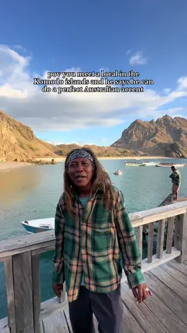 I’m crying this man was hilarious #fyp #viral #explore #komodo #bali #australian #accent #funny #jokes 