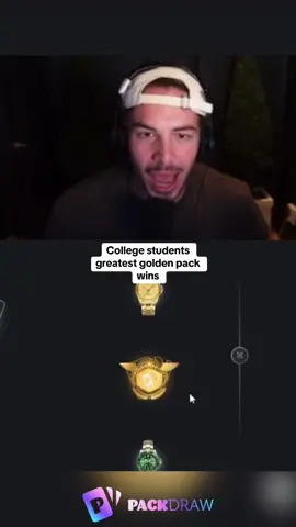 College students greatest golden pack wins #kickstreaming 