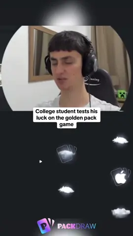 College student tests his luck on the golden pack game #kickstreaming 