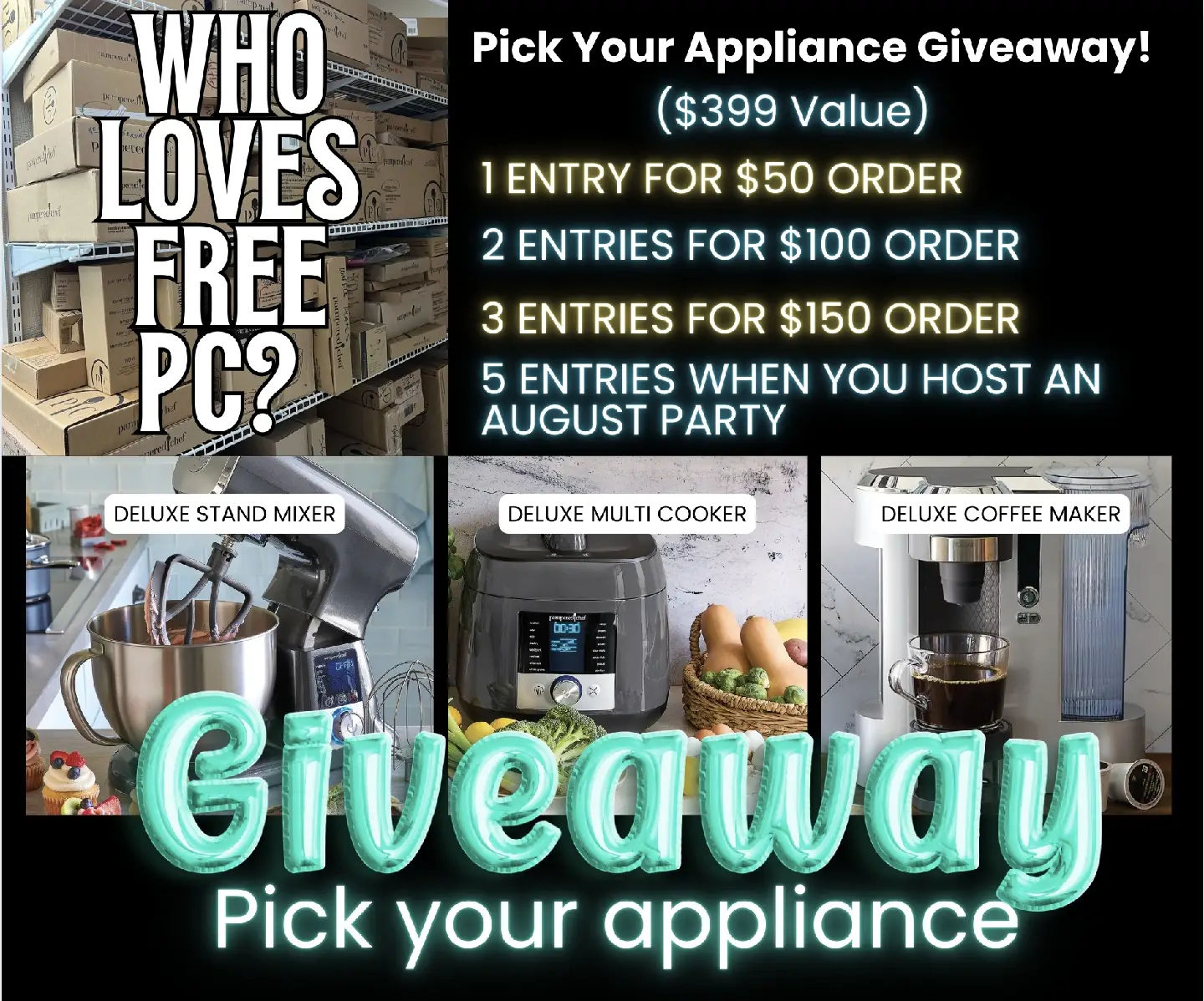 🎉🔥 BIG NEWS! 🔥🎉 Want to help out your friend who's hosting a party this month and get a shot at scoring a kitchen upgrade? 💛🙌 My team is doing something special—we're gifting a lucky shopper or host a high-end kitchen appliance valued up to $399! 🤩 You get to choose: ☕️ Coffee Maker 🍲 MultiCooker 🍰 Stand Mixer Here’s how YOU can get entered—just by supporting your host: 🛍 1 entry when you place a $50 order 🛍 2 entries with a $100 order 🛍 3 entries with a $150+ order 🎉 5 entries if you decide to host your own party (must start by Aug 29!) 📅 All entries must be in by August 31st ✨ One participant will be selected in early September! 👉 So whether you’re grabbing a few kitchen faves or saying YES to your own fun party, you’ll be part of something exciting—and your host will totally thank you! 💛 Drop a “ME!” if you want the shopping link or info on hosting! #​SupportYourHost #​KitchenGoals  #​PamperedKitchen 