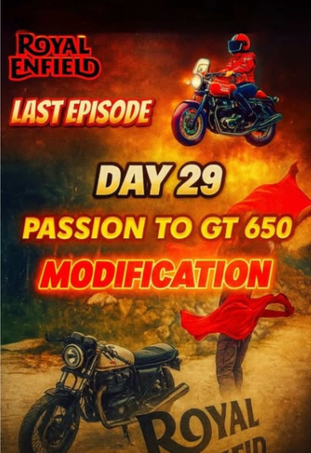 Day-29 Final Look Passion to Gt 650 Modification #guri__status #minivlog #last #part 