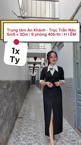 165m2 ngay trung tâm An Khánh - Trục Trần Não - Quận 2 | 5m5 x 30m vuông đẹp | 9 phòng 40tr/th #mailemenhapho #chdvhcm #muabannhaanphuankhanhquan2 #trending 