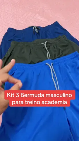 Kit com 3 bermuda masculino 2 em 1 anti-assadura para treino academia. #academia #shorts #bermuda