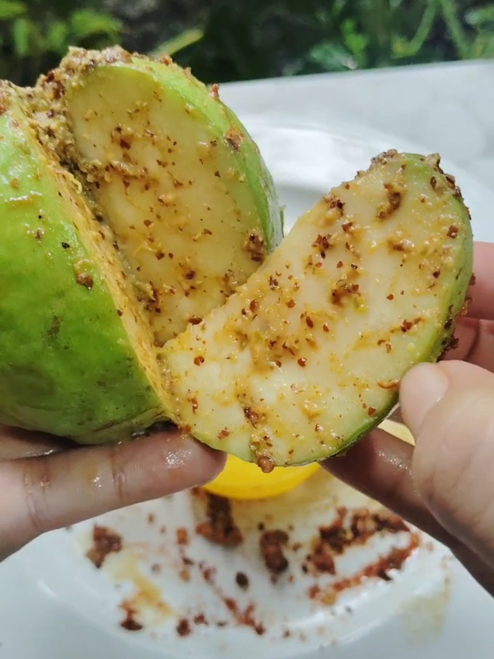 Mouthwatering Guava masala🍏🌶️💥🎀 #foryoupage #foryou #viral #trending #guava #tiktok 