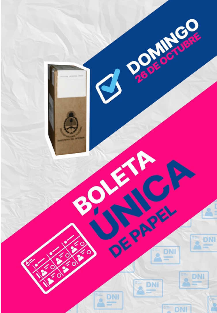 En las próximas Elecciones Nacionales 🗳️vamos a usar la Boleta Única de Papel #BUP  ➡️ ¿Cómo es la nueva boleta?