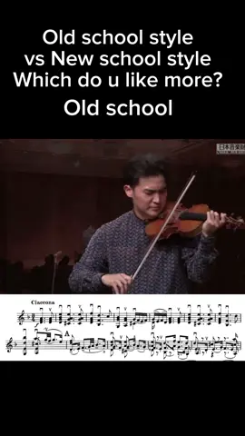 Old school vs new school bach chaccone #orchestra #violin #classicalmusic #violinist #raychen 