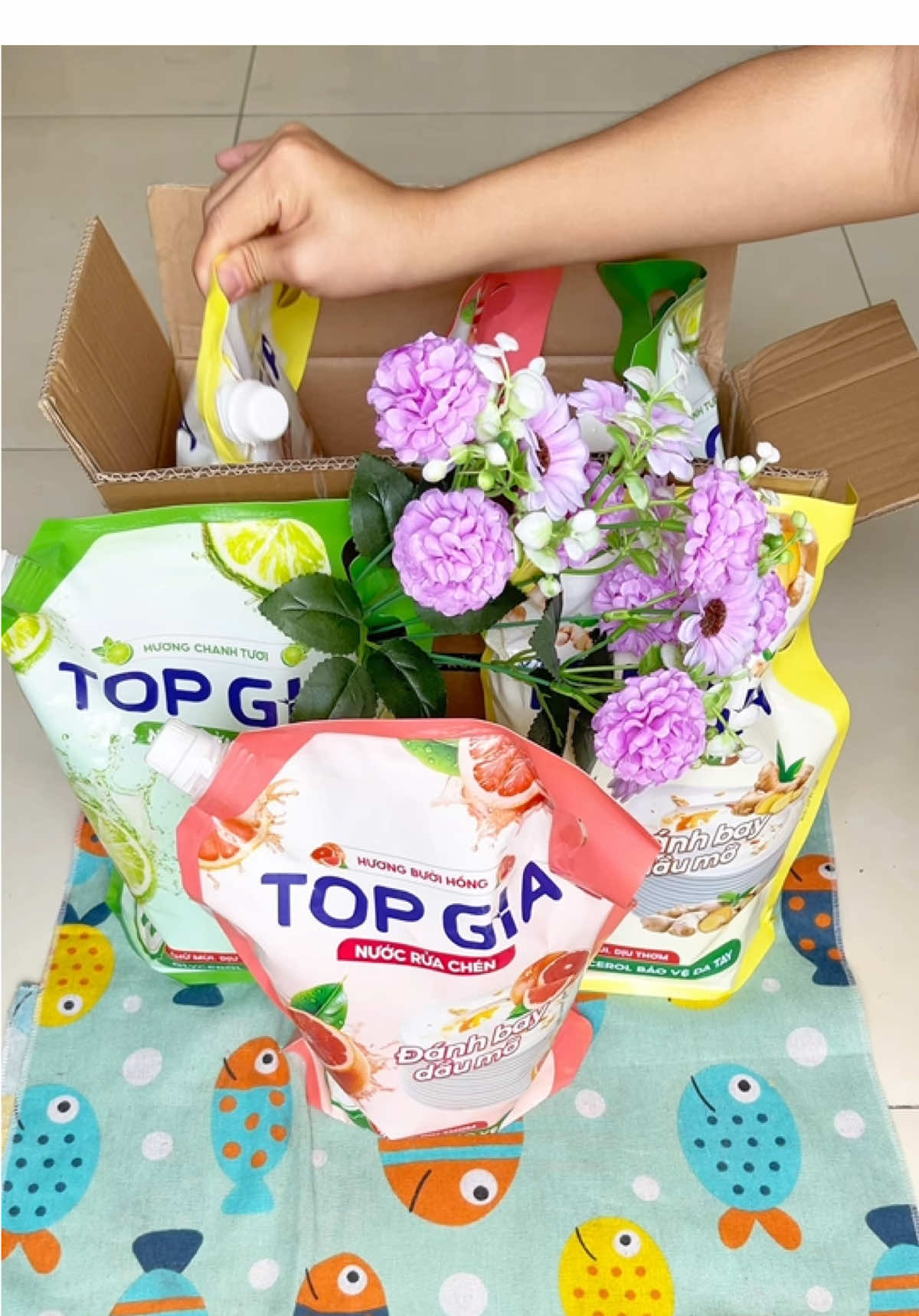1 Thùng 3 Túi 6Lít Nước rửa chén Topgia Đang Được Trợ Giá  #giadungnhabap93 #topgia #nuocruachen #nuocruachenantoan 