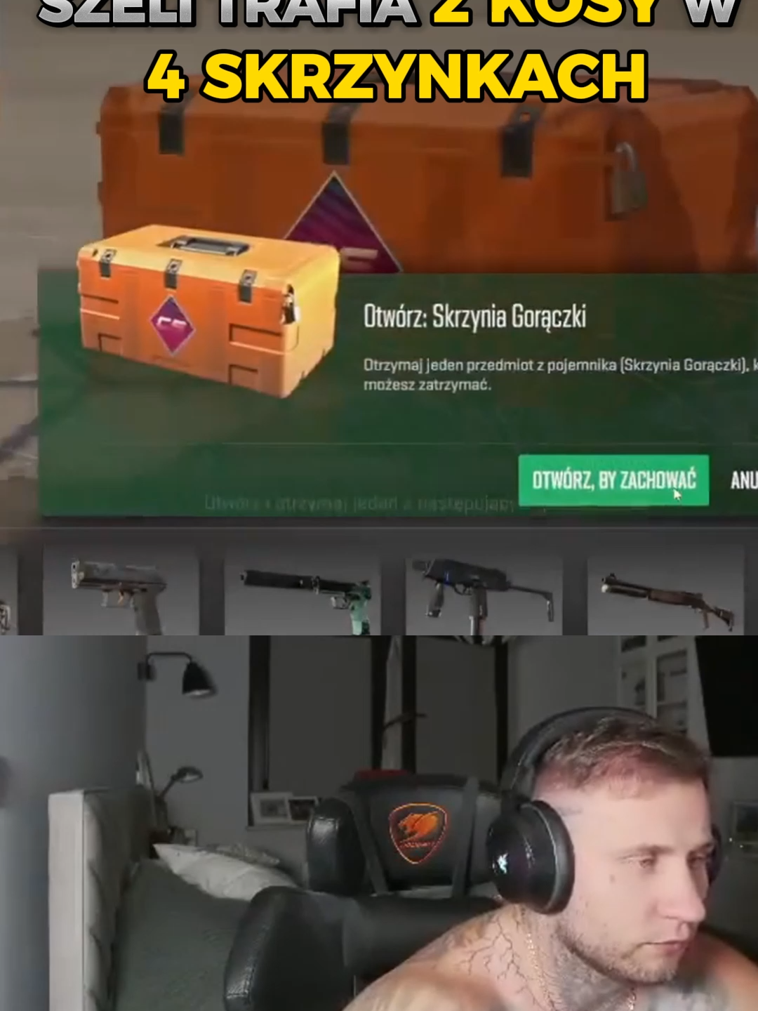 SZELI TRAFIA 2 KOSY W 4 SKRZYNKACH! #cs2 #csgo #streamersy #szeliga #opening #KOSA A Ty jaką kosę chciałbyś dropnąć? Napisz w komentarzu   Zapraszam do sprawdzenia całego filmu  https://youtu.be/NRIRab3_1xs  Podsyłajcie swoje klipy na shotyesportowe@gmail.com   Linki do streamerów użytych w tym filmie: https://www.twitch.tv/szelioficjalnie   #CS2 #Streamerzy #PolskaScena #Esport #Angelkacs #Stomp #Hyper #KOLESIE #Goofy #Szeli #ShotyCS2 #neexcsgo #counterstrike #RALLEN #DUCHY #PAGO3 #KNUT #SHOTY #SHOTYCS #counterstrike #innocent #innocentcs #cheaterzy #valve #csgo #shotycsgo #darko #masked #rallen #markoos #KOSACS