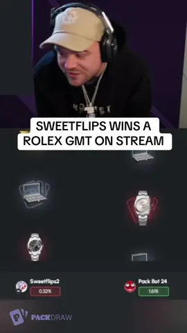 SWEETFLIPS WINS A ROLEX GMT ON STREAM #kickstreaming 