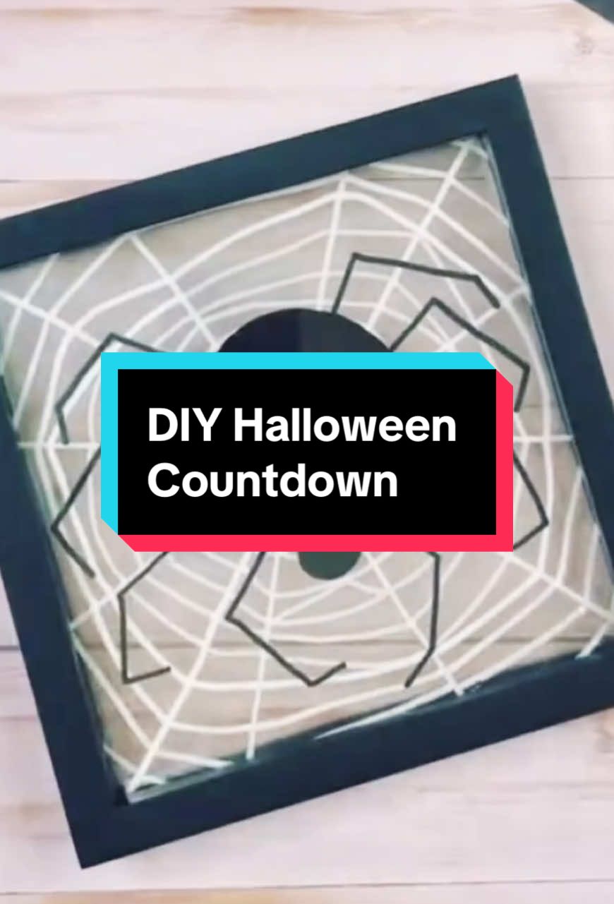 DIY Dollar Tree Halloween Countdown | Easy Spider Web Craft 🕷️ Get ready to count down the days to Halloween with this spooky Dollar Tree DIY. This easy Halloween craft for kids and adults uses simple supplies like a frame, paint pens, and a removable glass marker to create a fun, reusable Halloween countdown calendar. Perfect for: 🎃 Dollar Tree Halloween crafts 🎃 Fall family activities 🎃 Halloween decor on a budget 🎃 Spooky season classroom crafts This is a fun and festive project that Halloween lovers of all ages will enjoy. Tag or reshare with a friend and start the countdown together! 🕸️