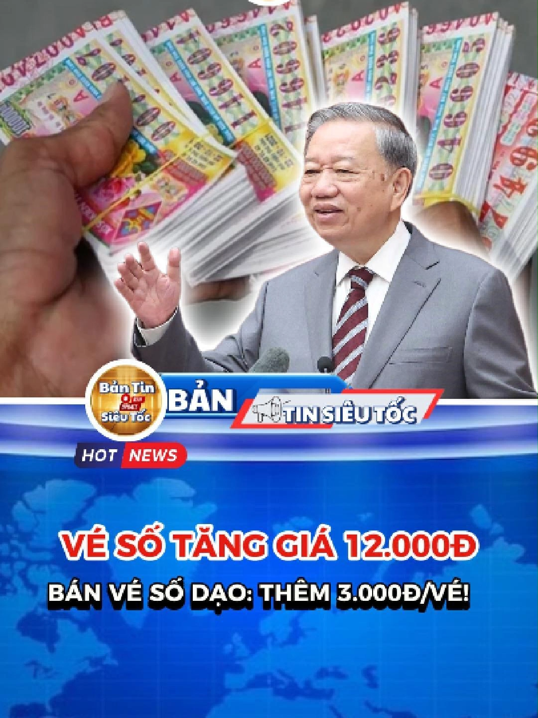 Tin Vui cho bà con nghèo  :  vé  số chính thứ tăng giá bán  12,000  giá đại lý  9,000 vnd #tintuc #tinnhanh #chinhtri #60giayhomnay #thoisu24h