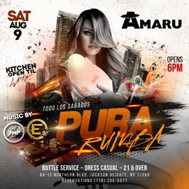 ‼️‼️‼️ the party continues  this Saturday night   come & celebrate urs or someone’s birthday 🎂🎂🎂 @ @amarupisco 84-13 NORTHERN BLVD in #jacksonheights #queens #ny with music by 🎧🎧🎧@djbmpnyc & @crowdmoverz & @lamezclaradio own @djeasycalderon ( @djeasynyc ) ... KITCHEN OPEN TIL LATE & EVERYONE FREE ADMISSION ALL NIGHT !!! 🎉🎉🎉🍾🍾🍾🥂🥂🥂