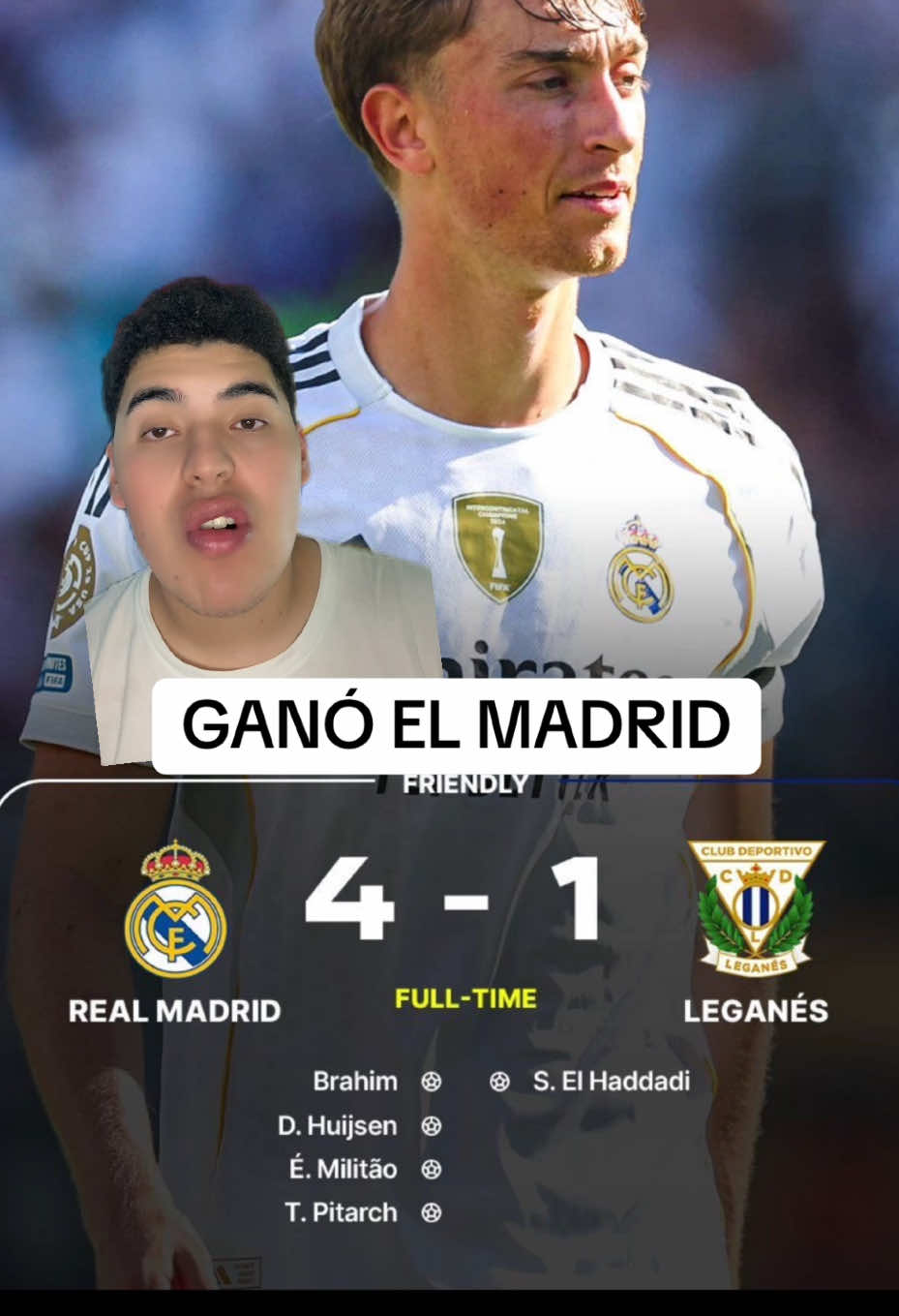 Real Madrid gana ante el Leganes en amistoso  #realmadrid #leganes #mbappe #halamadrid #futbol #deportes #fyp